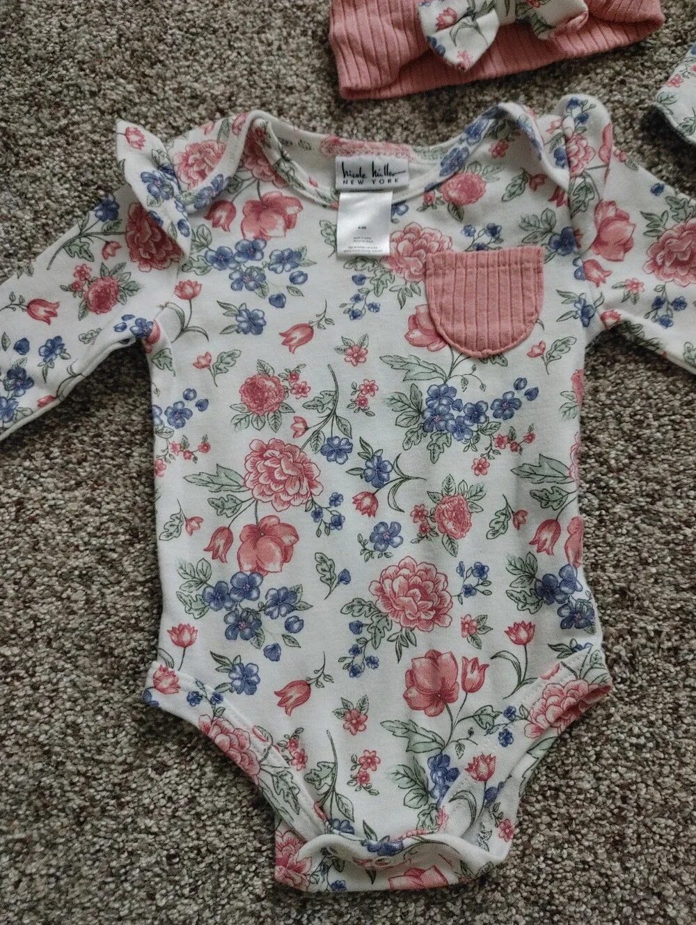 6/9M Nicole Miller Floral Baby Girl Outfit Set